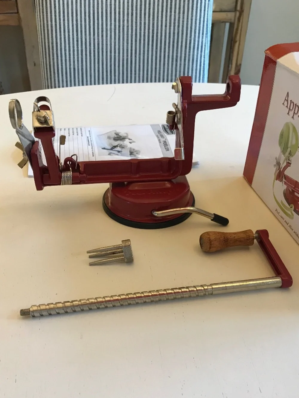 GRANDMACORE WILLIAMS SONOMA APPLE PEELER-CORER IN BOX